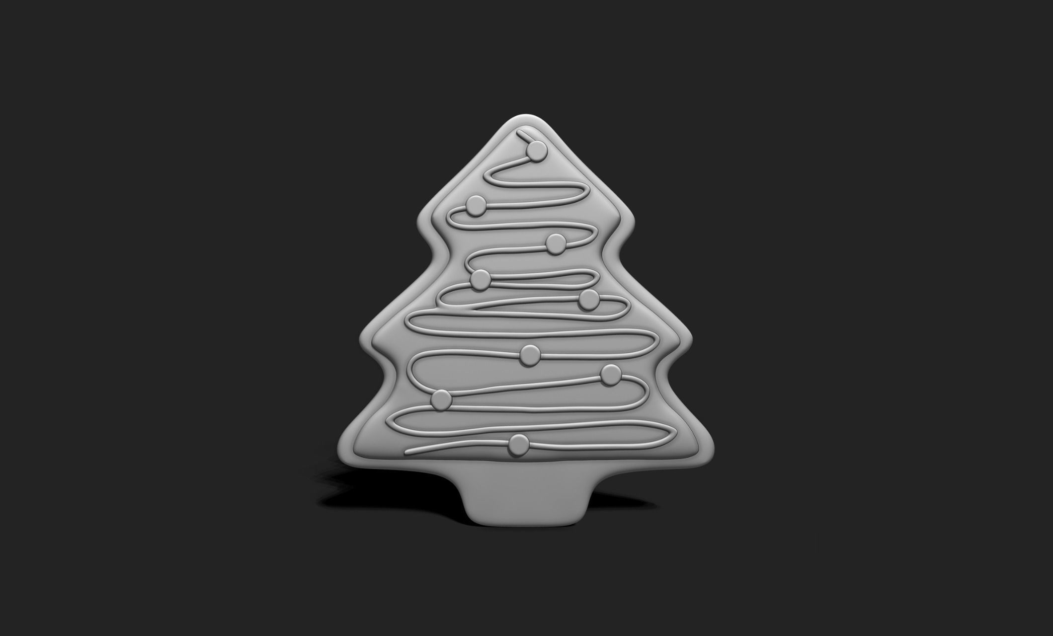 Christmas Cookie Ornament - Pendant -  Christmas Tree 8 3D print model_4