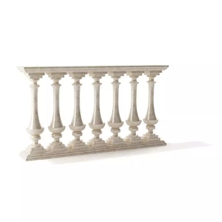 Architectural Fence Railing 3D model_0