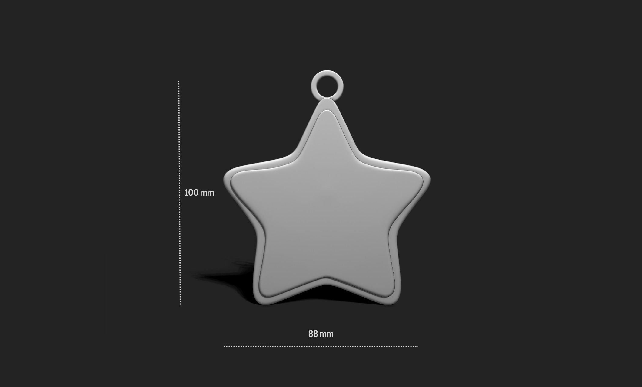 Christmas Cookie Ornament - Pendant - Christmas Tree 9 3D print model_1