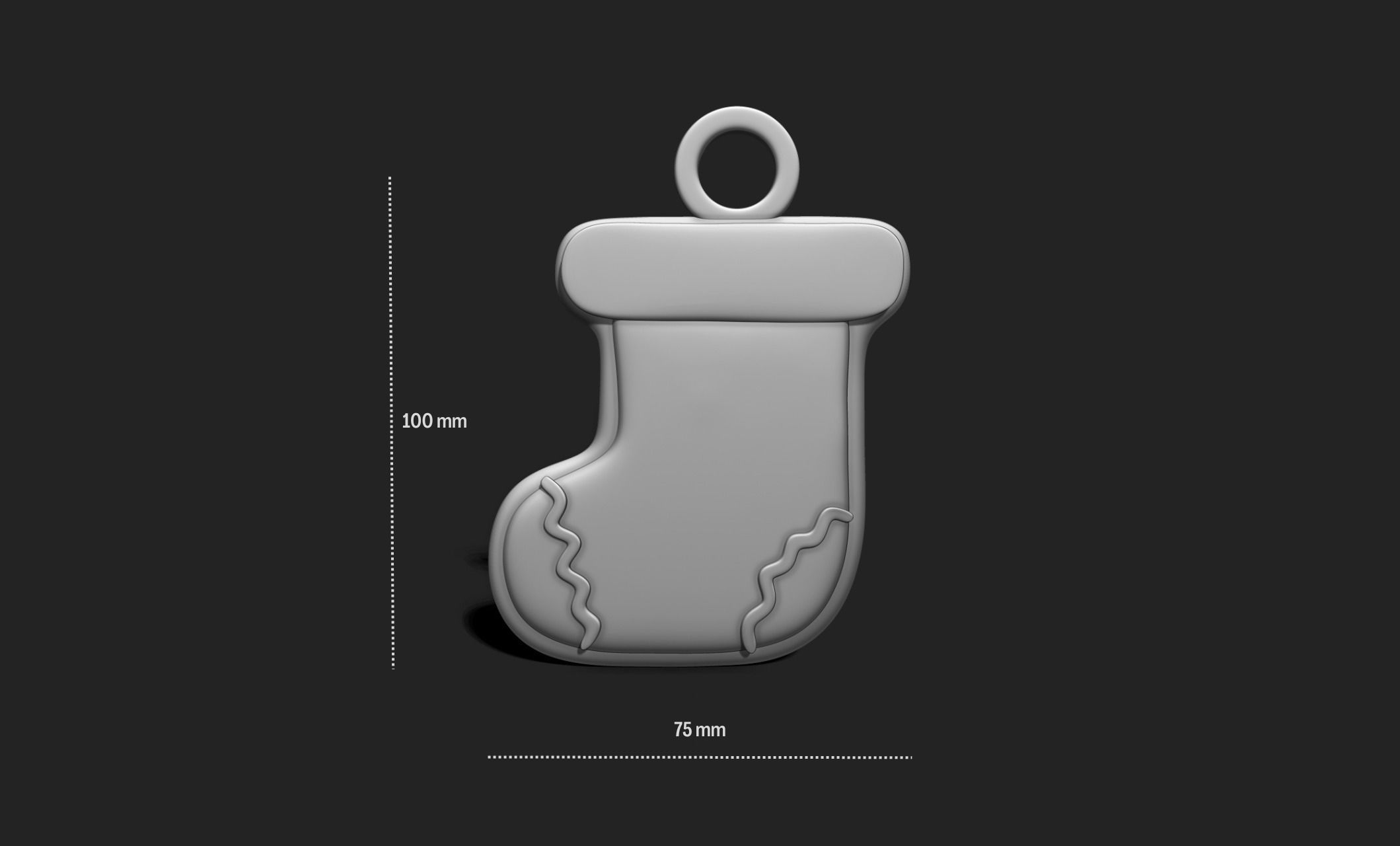 Christmas Cookie Ornament - Pendant -  Christmas Tree 10 3D print model_8