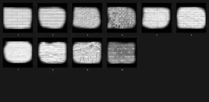 Brick 828 Alpha Patterns 4K Size Full Pack Texture