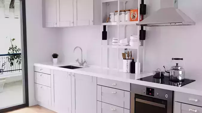 modern kitchen model