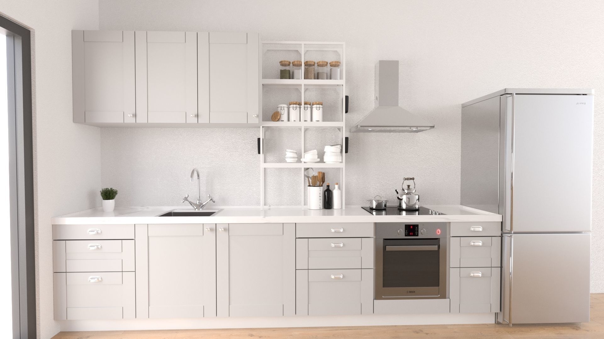 modern kitchen model 3D model_4