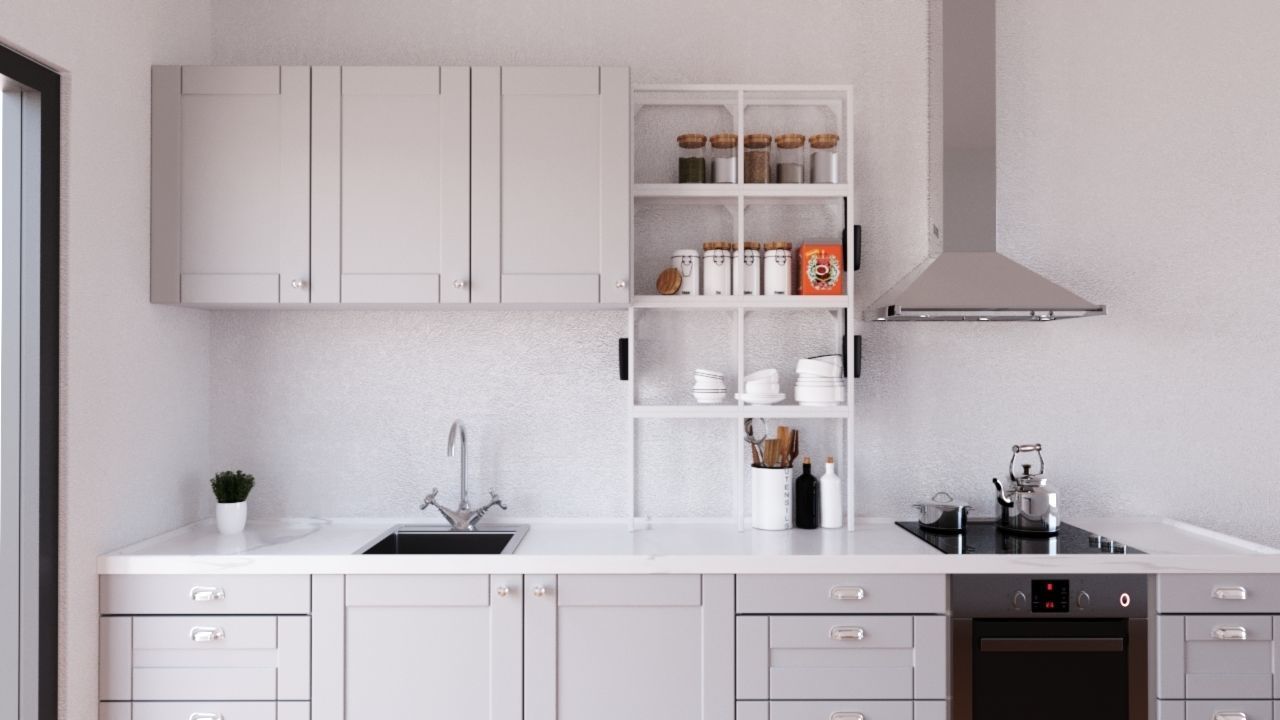 modern kitchen model 3D model_2