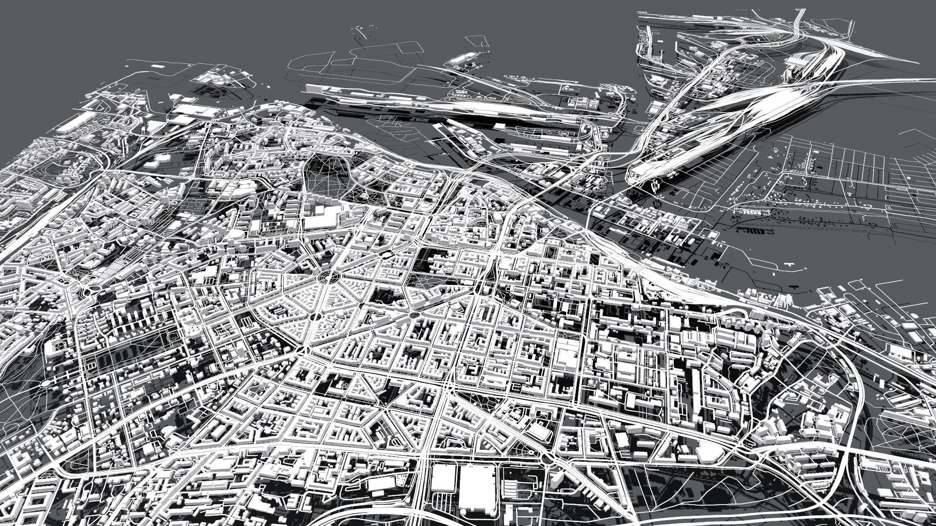 Cityscape Szczecin Poland 3D model_9