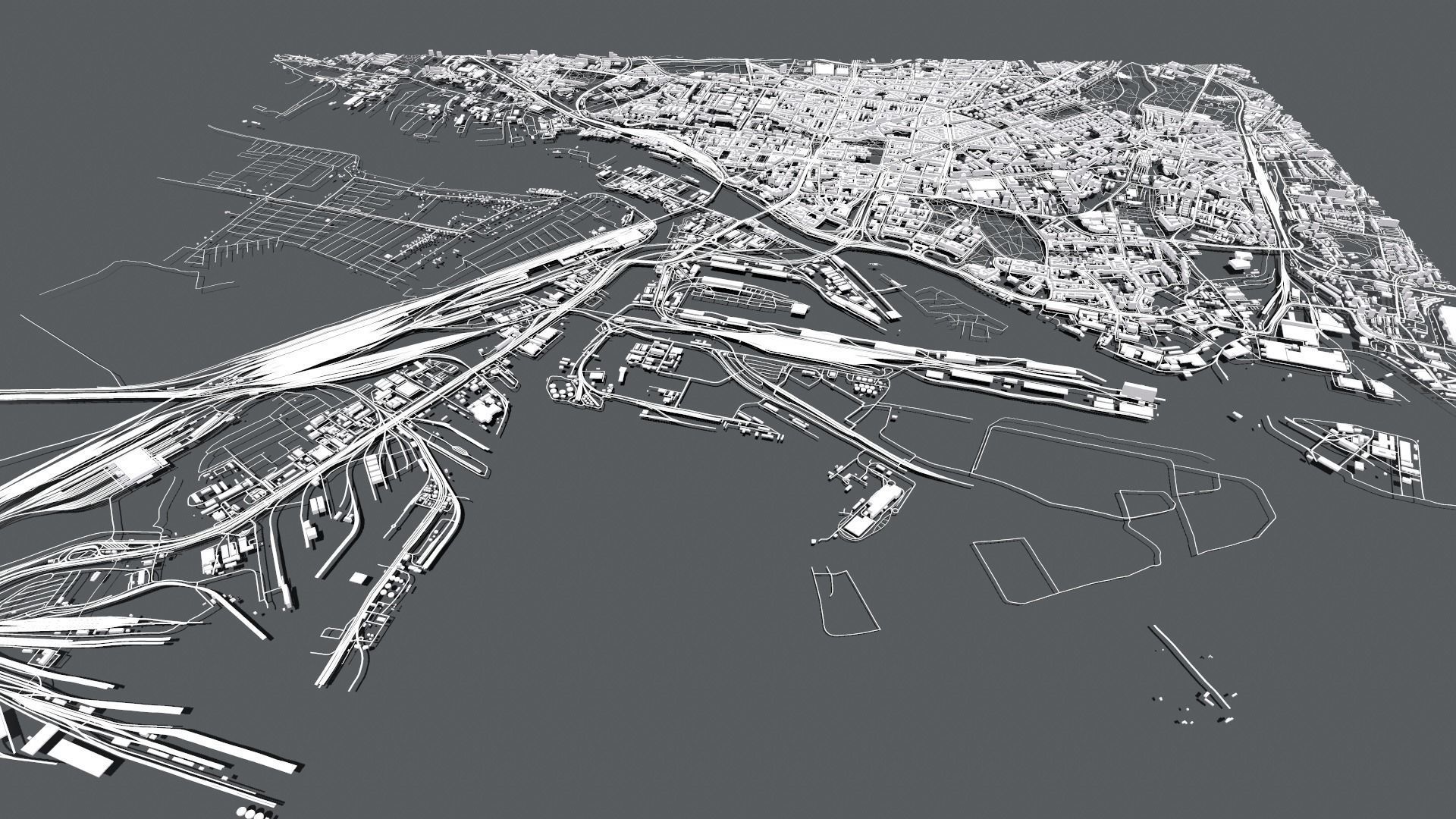 Cityscape Szczecin Poland 3D model_10