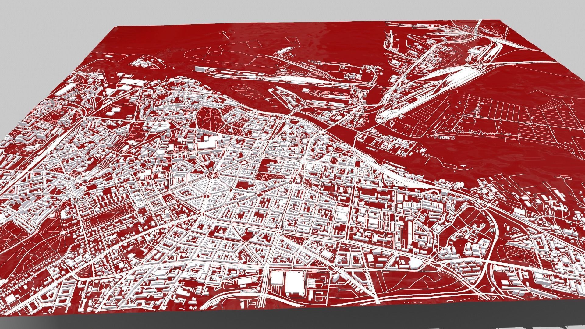 Cityscape Szczecin Poland 3D model_8