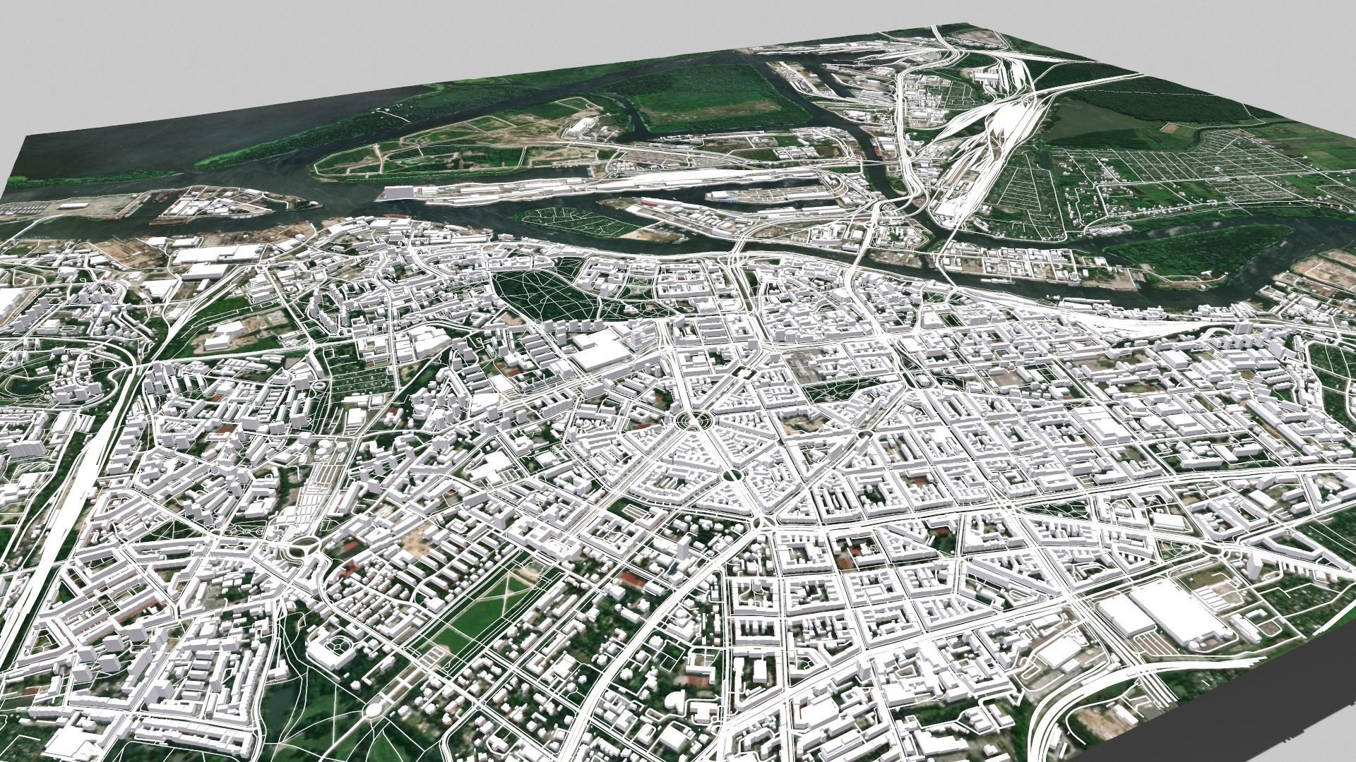 Cityscape Szczecin Poland 3D model_7