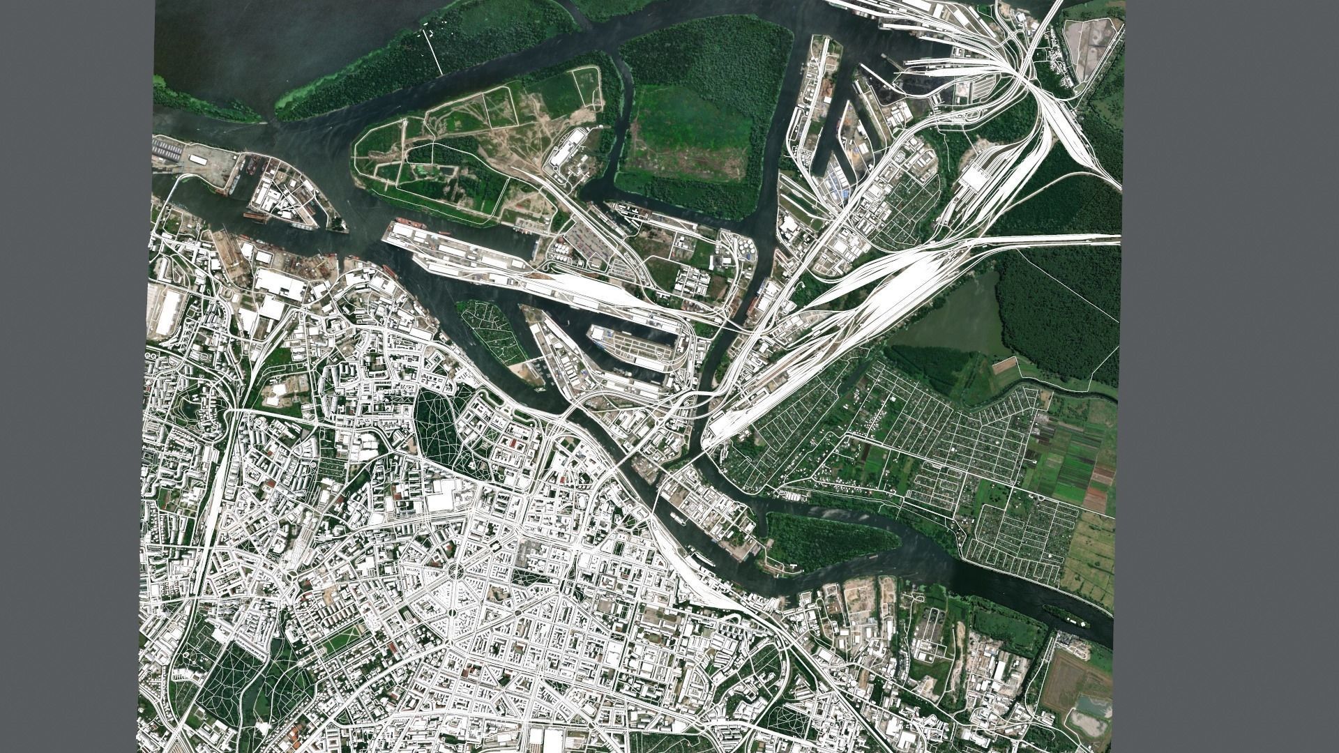 Cityscape Szczecin Poland 3D model_2