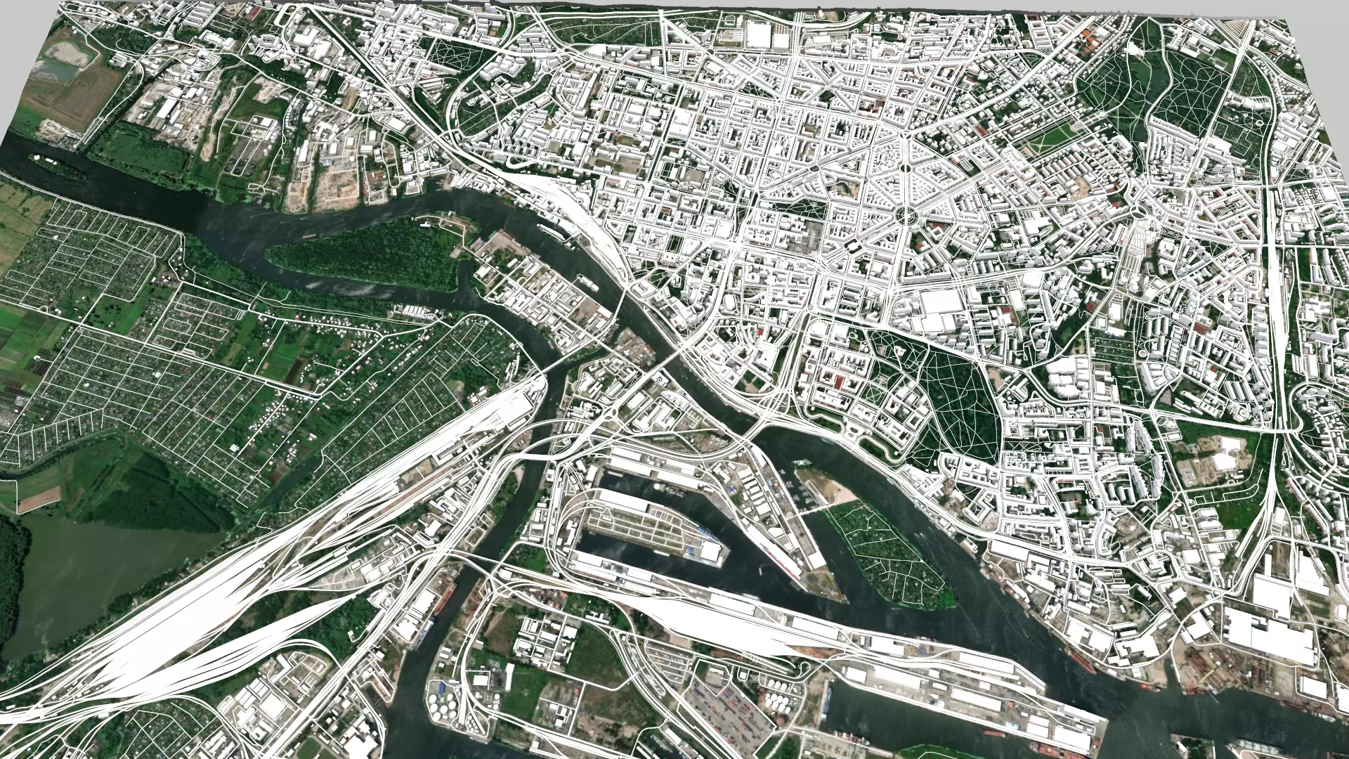 Cityscape Szczecin Poland 3D model_0