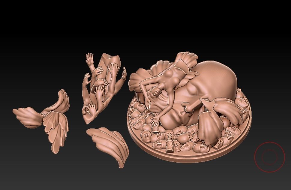 Kingdom Death Monster - Antelope Base - 3D print model 3D print model_5