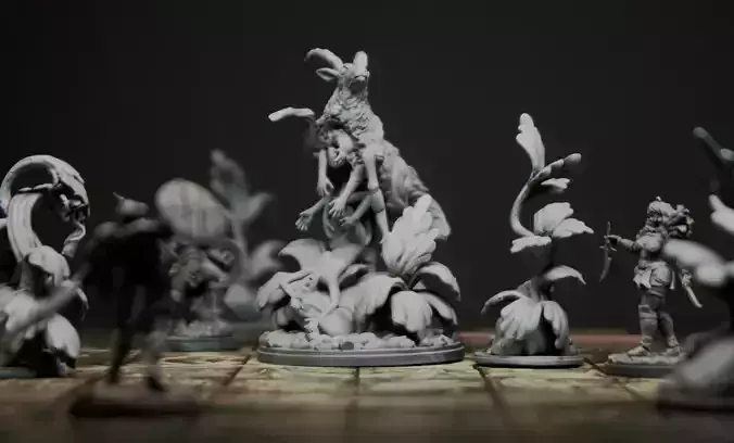 Kingdom Death Monster - Antelope Base - 3D print model  3D print model
