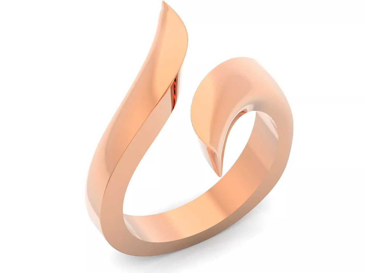 dimensionless ring aesthetics minimalism without stones 582 3D print model