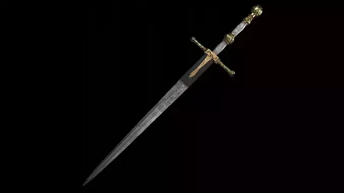 Low Poly-Mid Poly Game Ready Great Sword from Elden Ring 