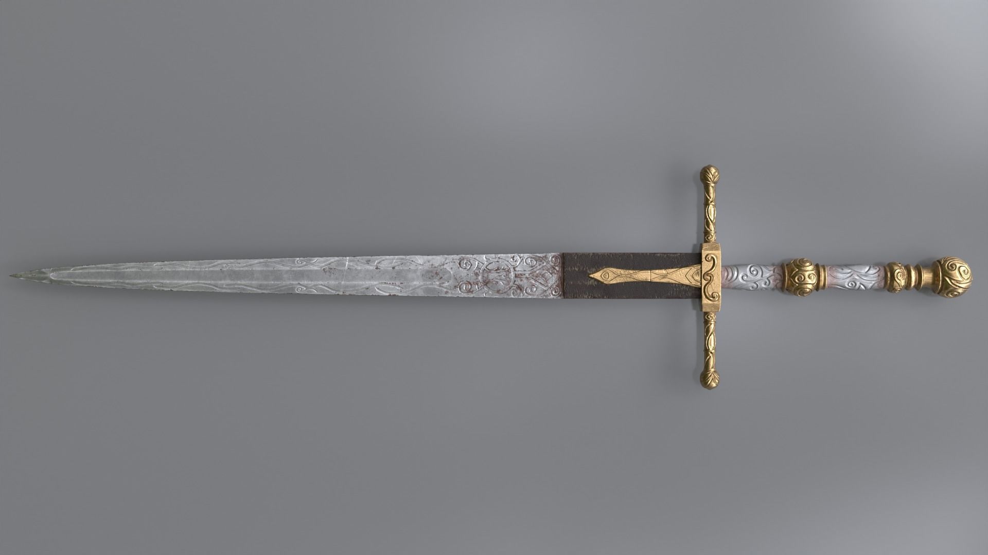 Low Poly-Mid Poly Game Ready Great Sword from Elden Ring  Low-poly 3D model_3