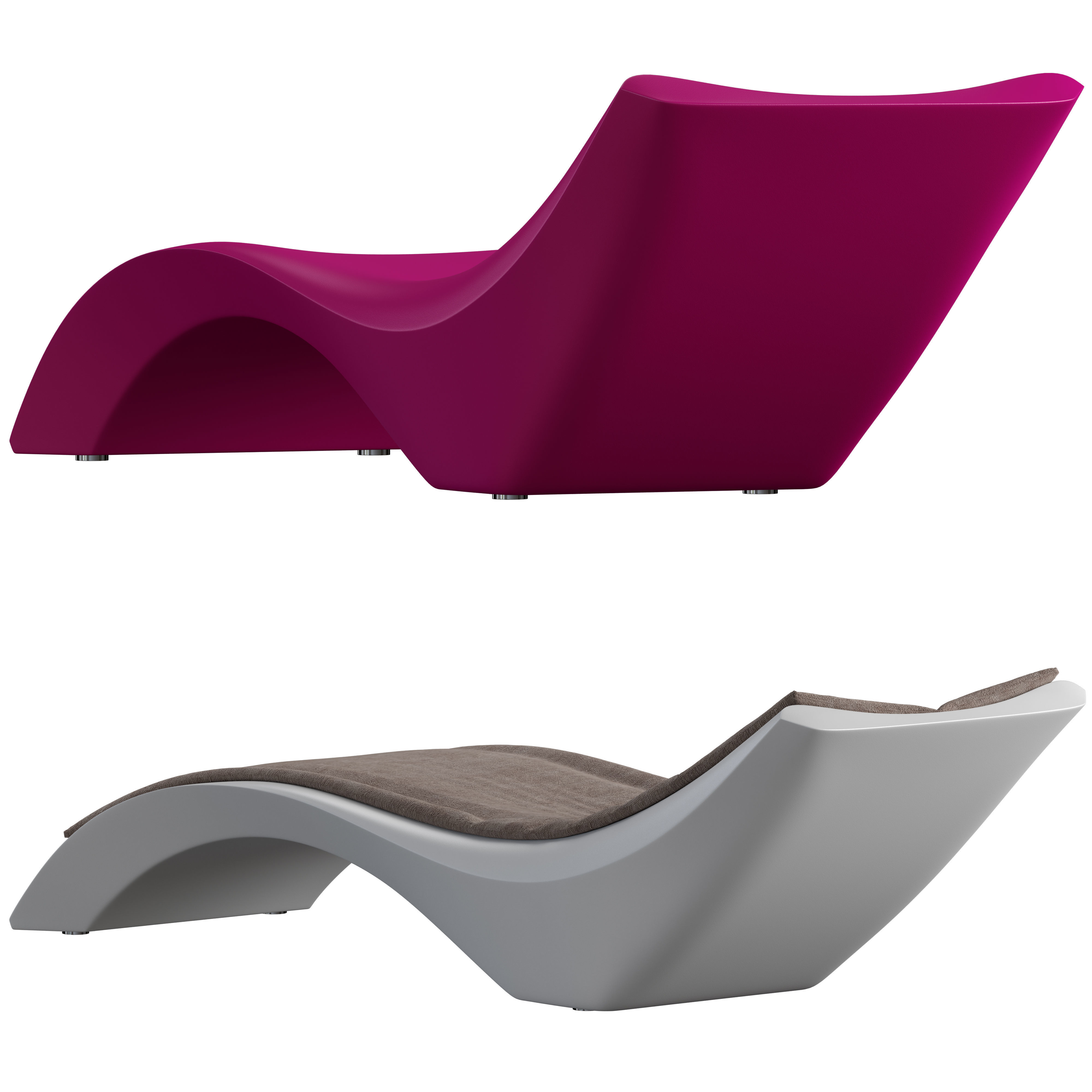 Myyour Cloe sunbed 3D model_1