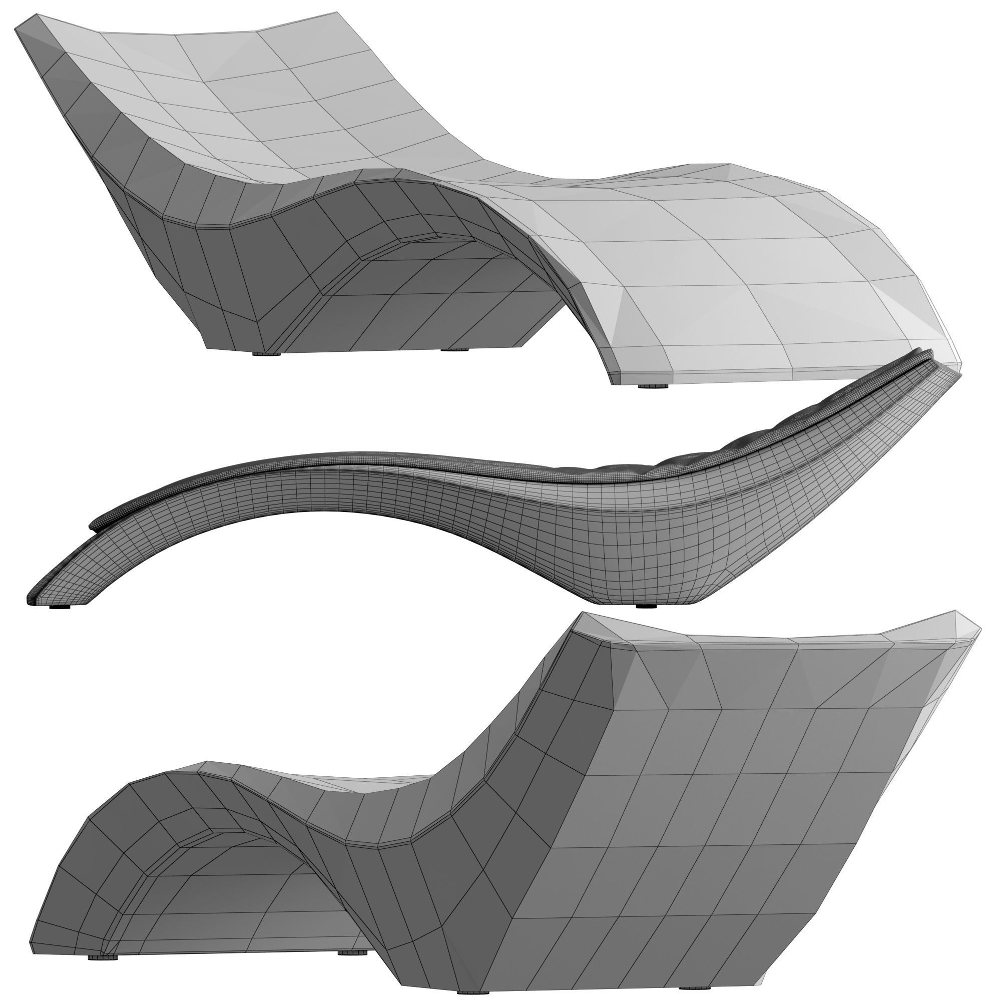 Myyour Cloe sunbed 3D model_2