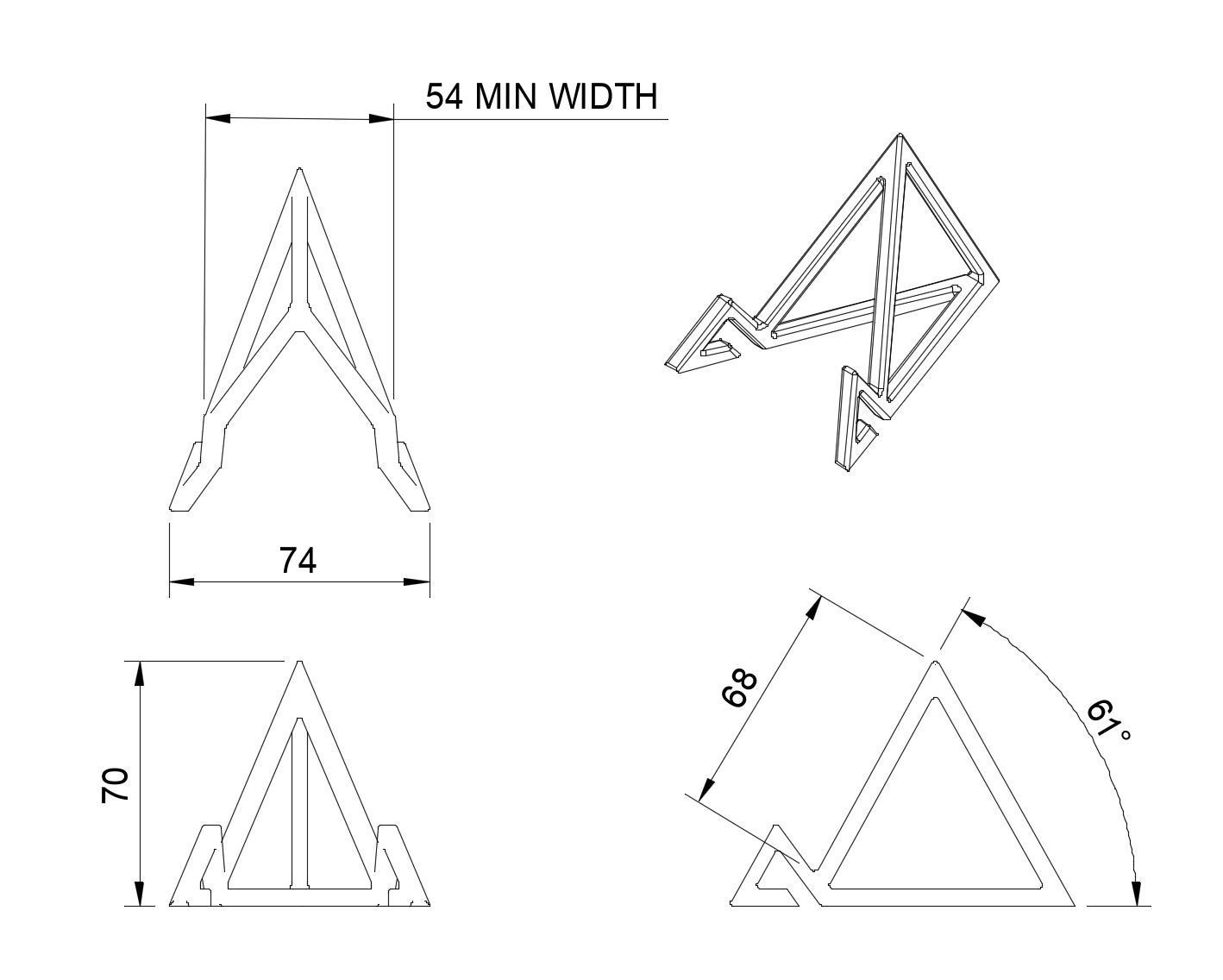 Mobile Phone Stand 3D print model_2
