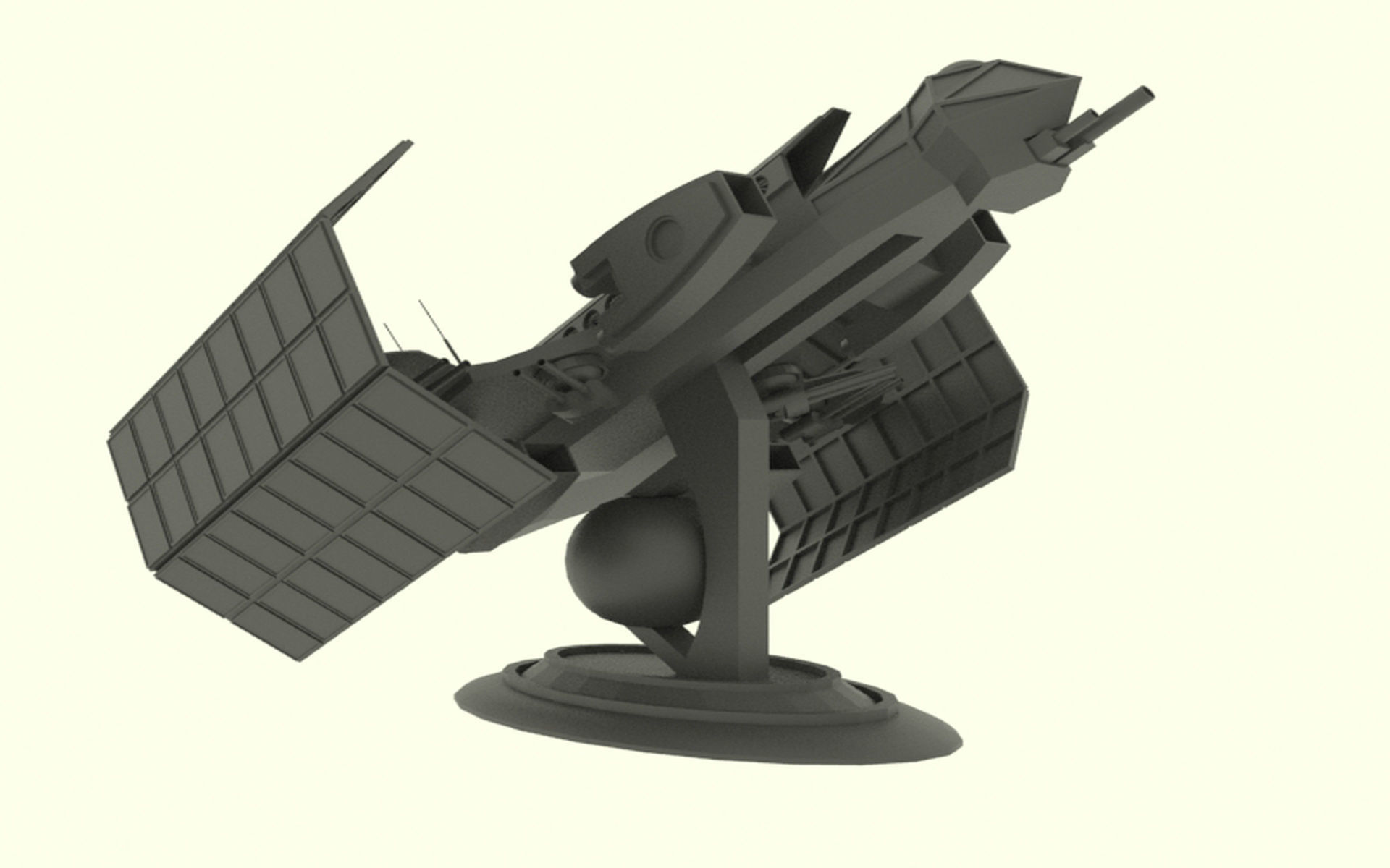 Mars - S800 Spaceship Low-poly 3D model_16