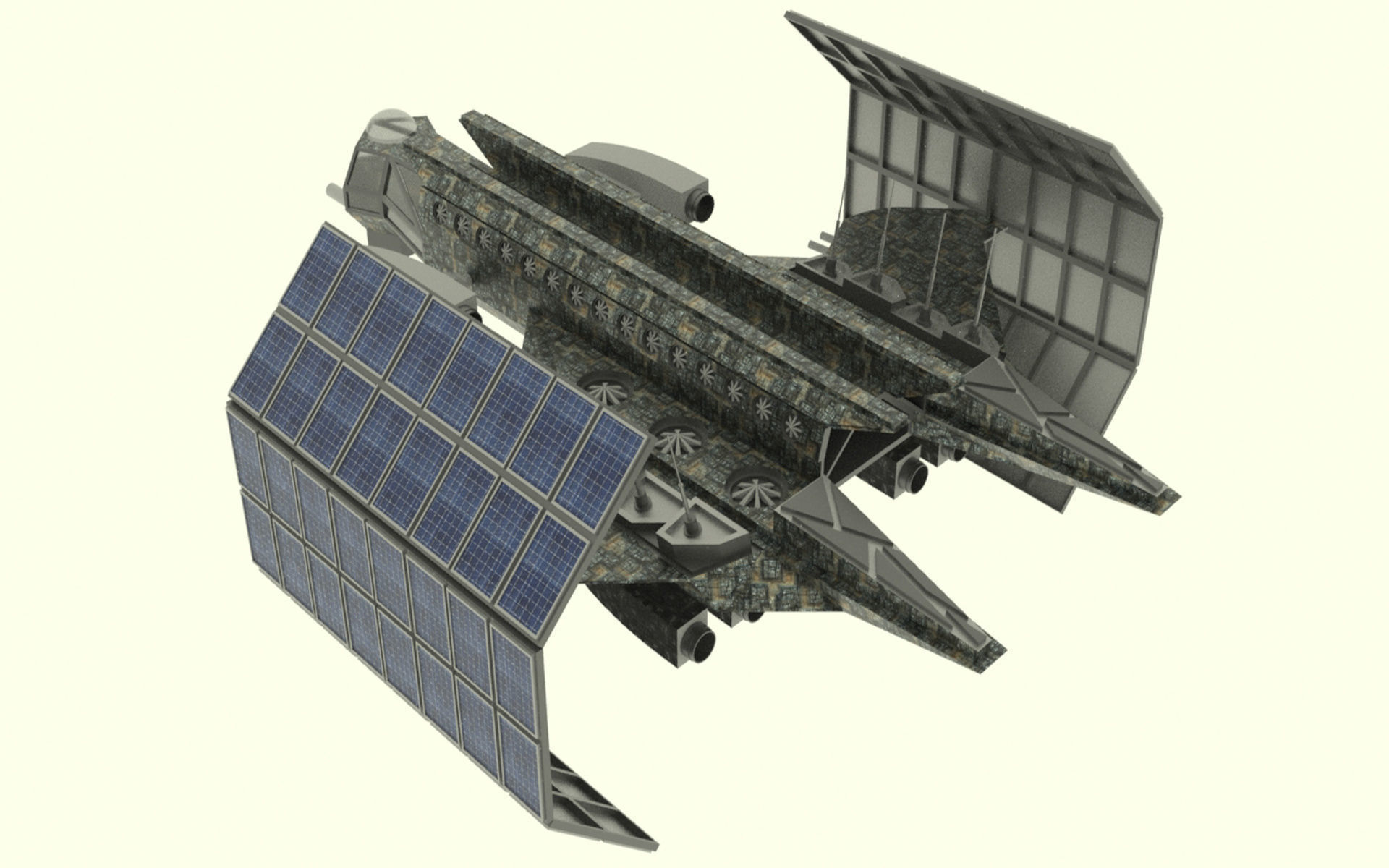 Mars - S800 Spaceship Low-poly 3D model_2