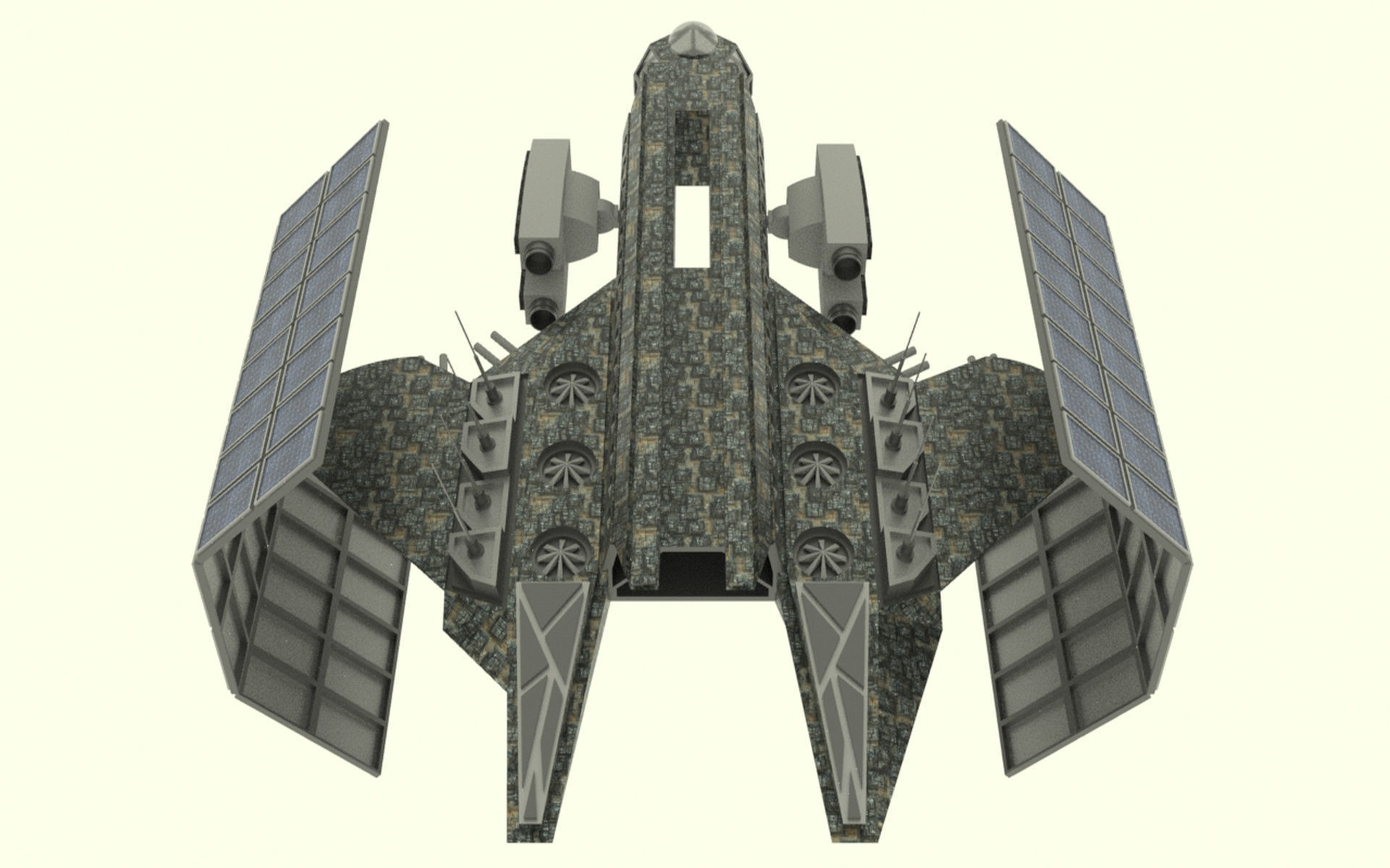 Mars - S800 Spaceship Low-poly 3D model_1