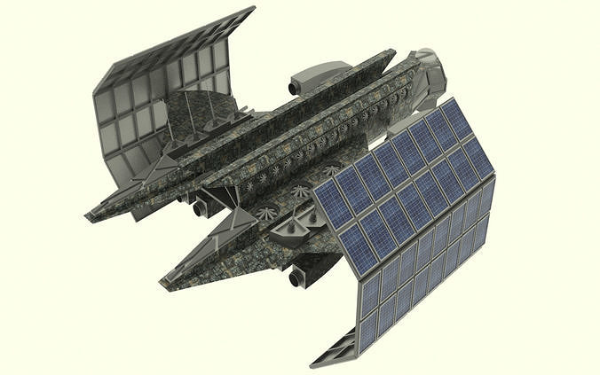 Mars - S800 Spaceship  Low-poly 3D model
