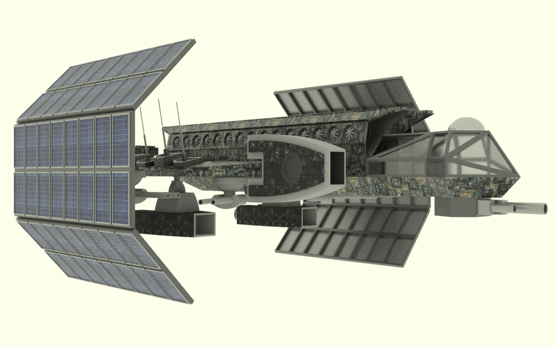 Mars - S800 Spaceship Low-poly 3D model_5