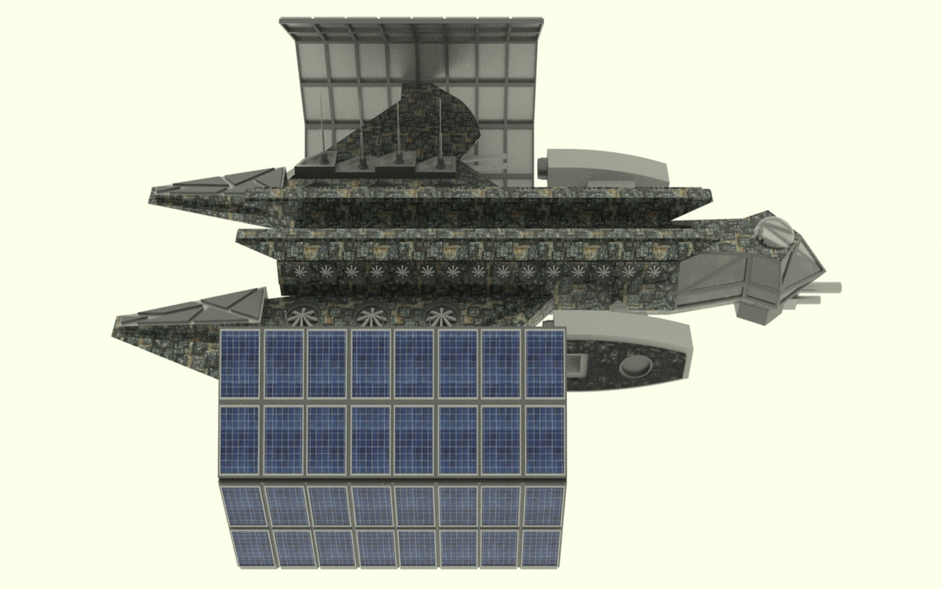 Mars - S800 Spaceship Low-poly 3D model_10