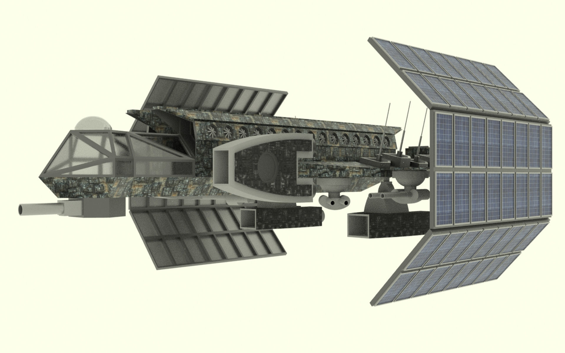 Mars - S800 Spaceship Low-poly 3D model_12