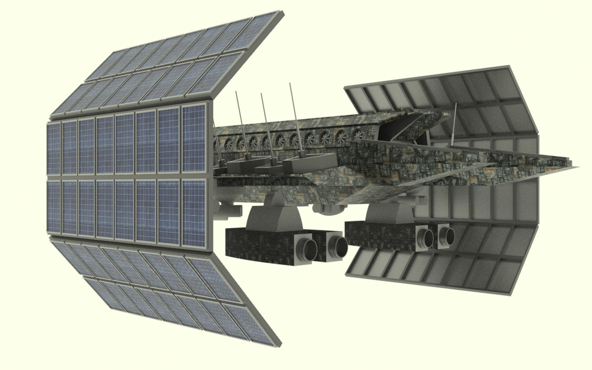 Mars - S800 Spaceship Low-poly 3D model_3