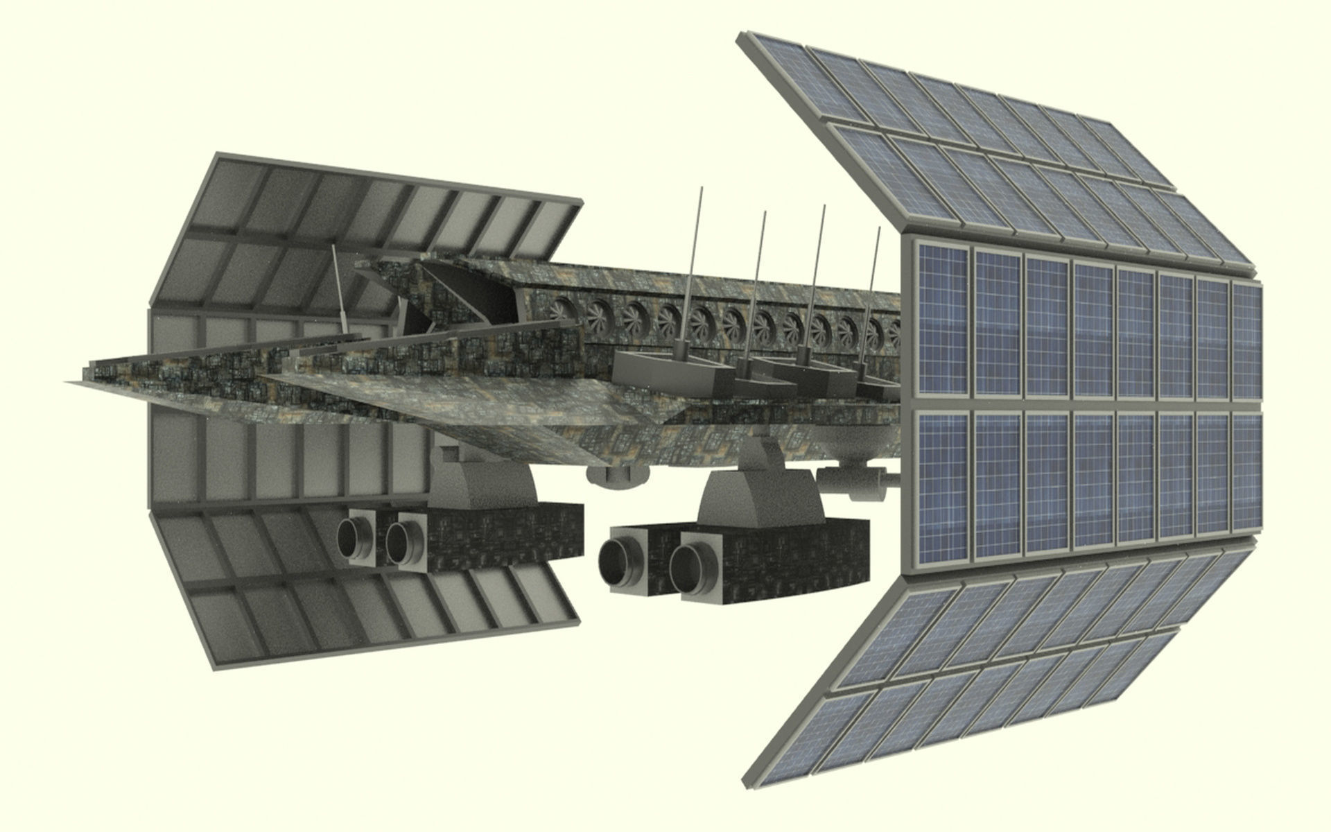Mars - S800 Spaceship Low-poly 3D model_4