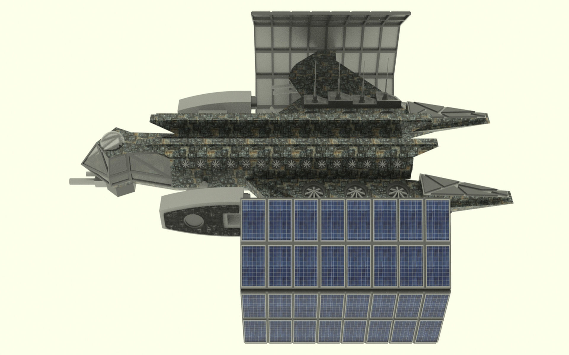 Mars - S800 Spaceship Low-poly 3D model_9