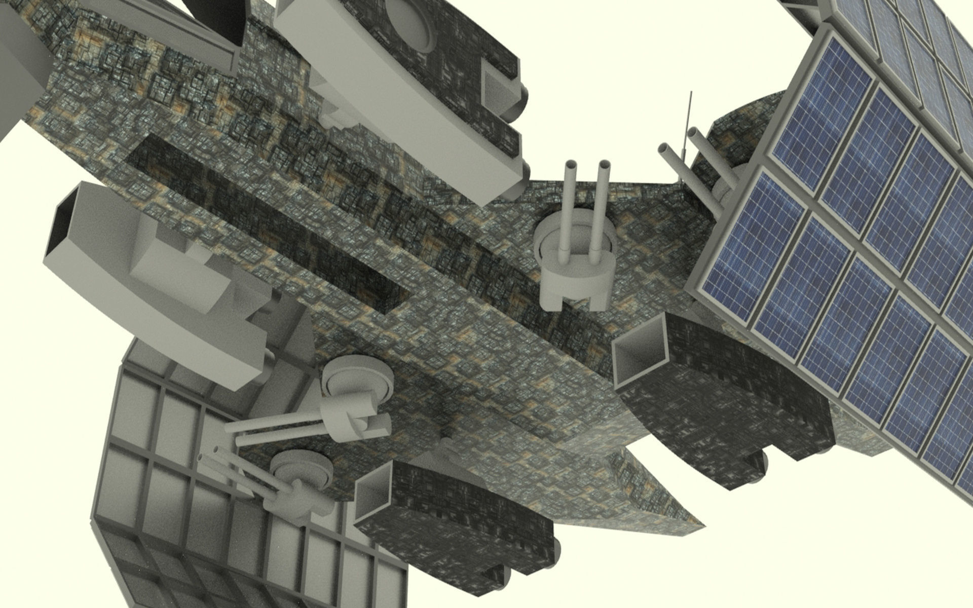 Mars - S800 Spaceship Low-poly 3D model_8