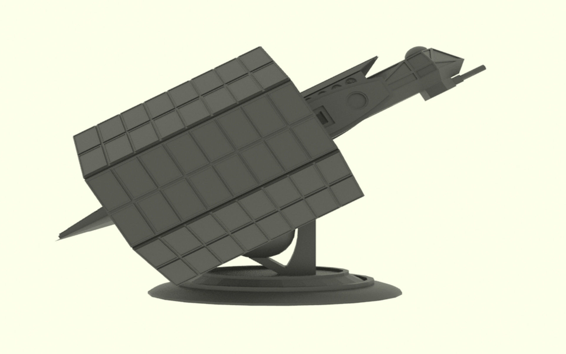 Mars - S800 Spaceship Low-poly 3D model_17