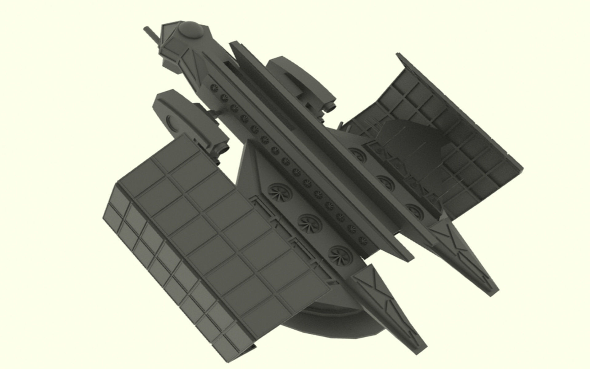 Mars - S800 Spaceship Low-poly 3D model_19