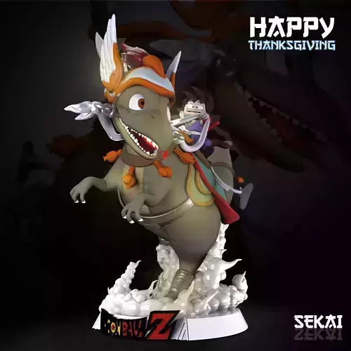 Goku in Dyno Sculpture  - Tested and Ready for 3D printing 3D print model