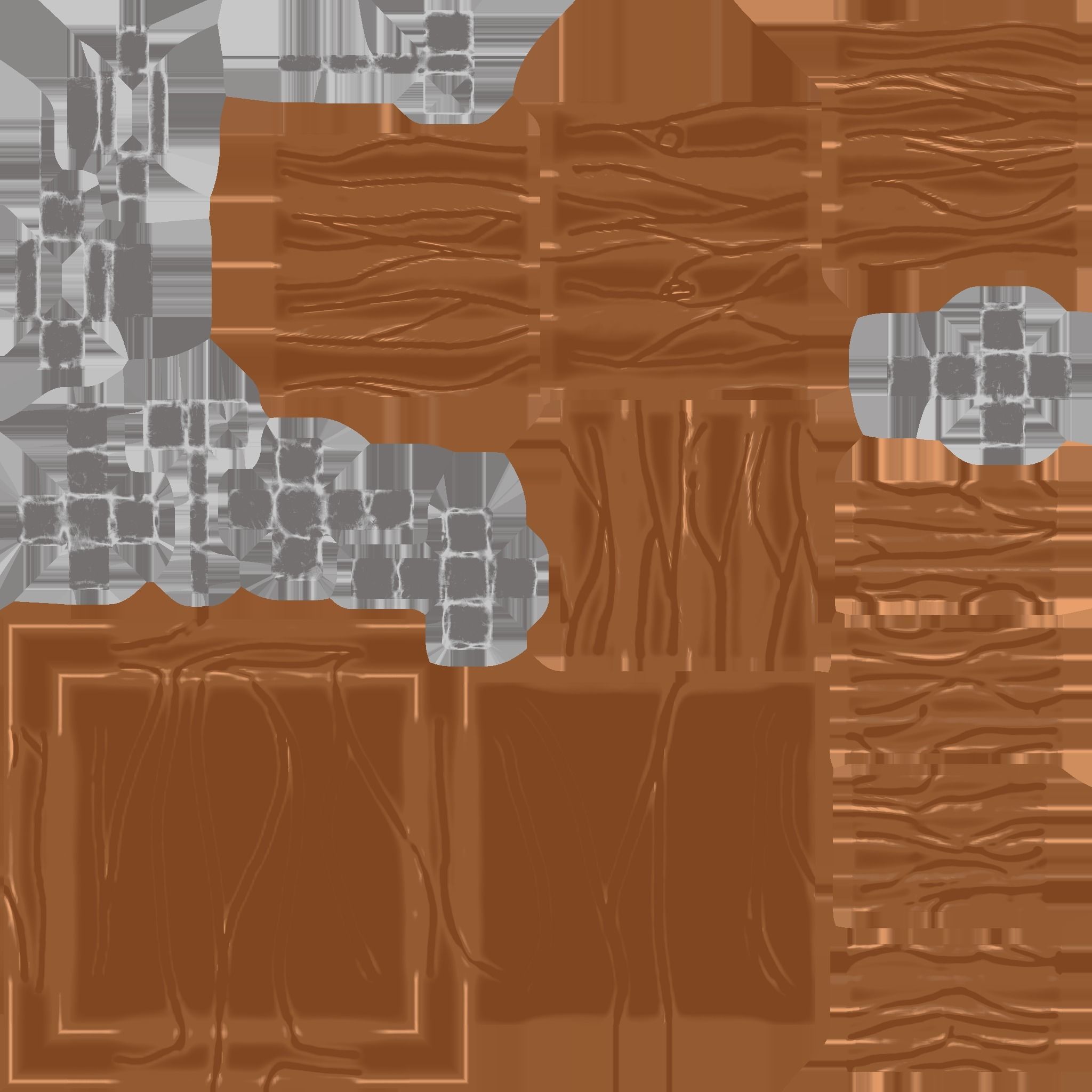 stool stylized fantasy Low-poly 3D model_29