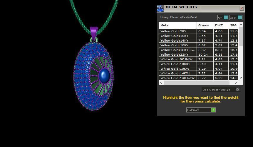 Pendent 3D print model_4