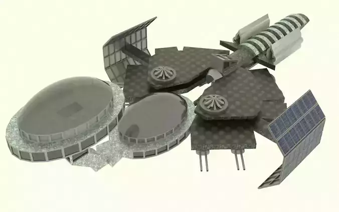 Mig Spaceship Station 