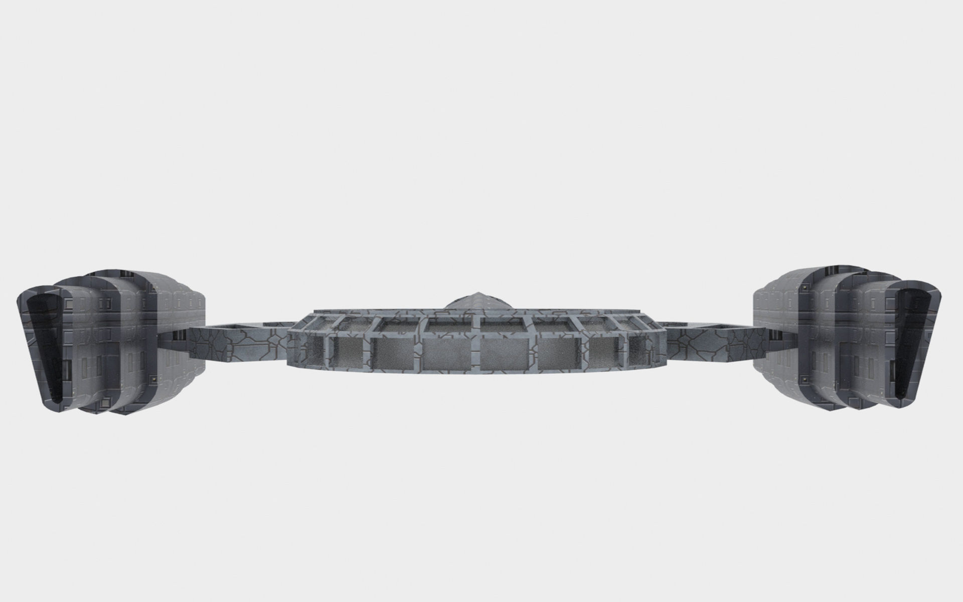 Mig-S Spaceship  Low-poly 3D model_10