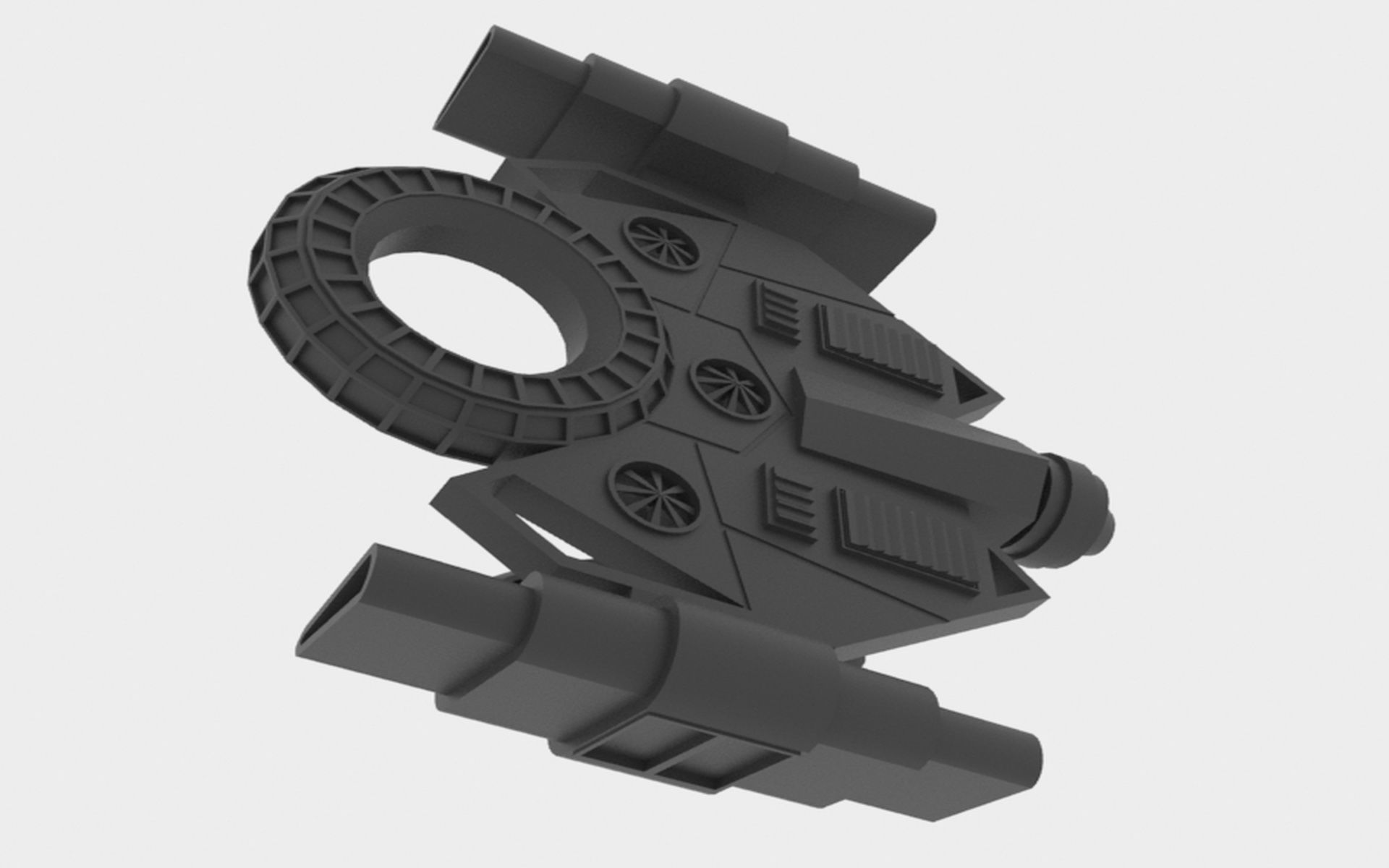 Mig-S Spaceship  Low-poly 3D model_15