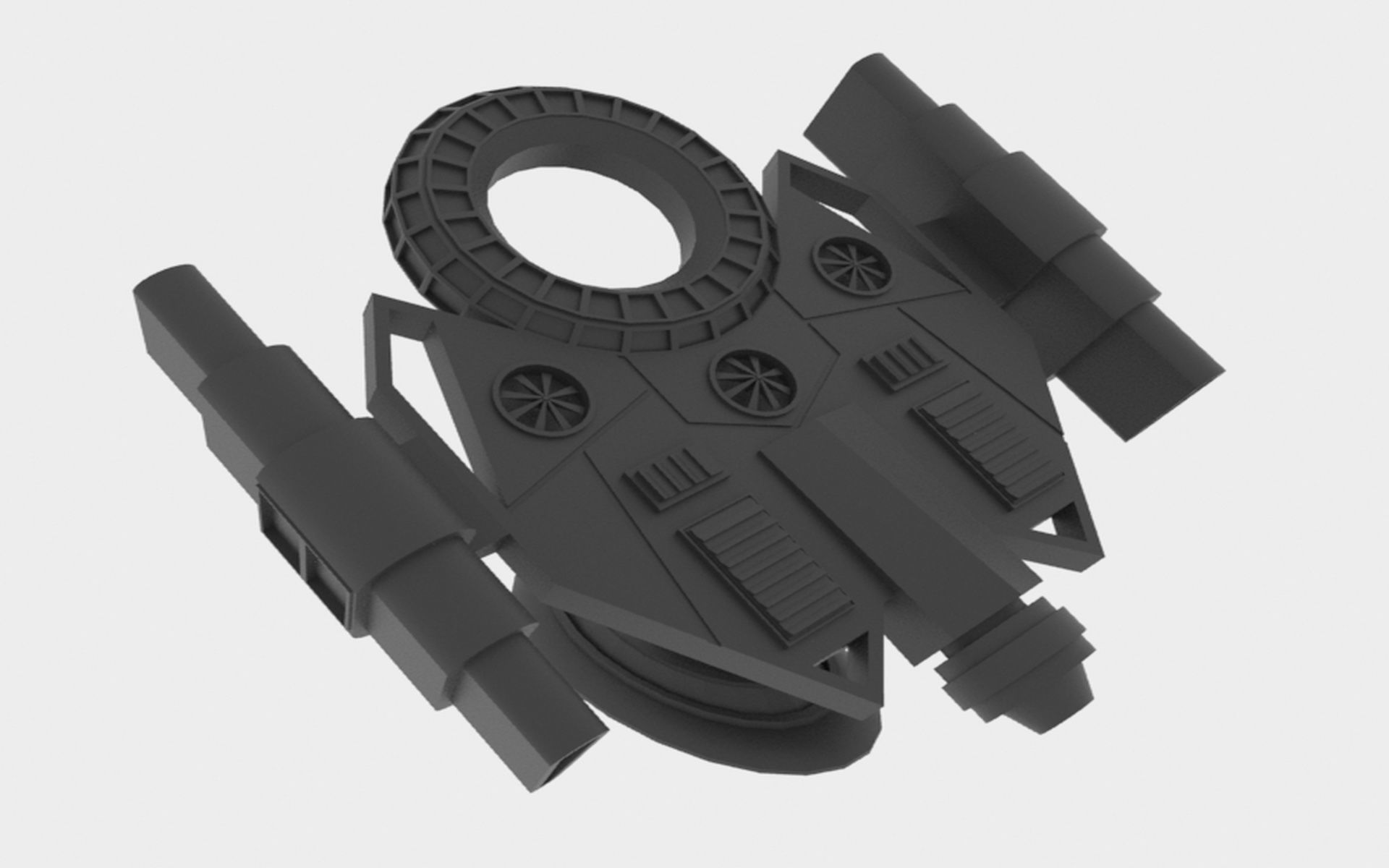 Mig-S Spaceship  Low-poly 3D model_22