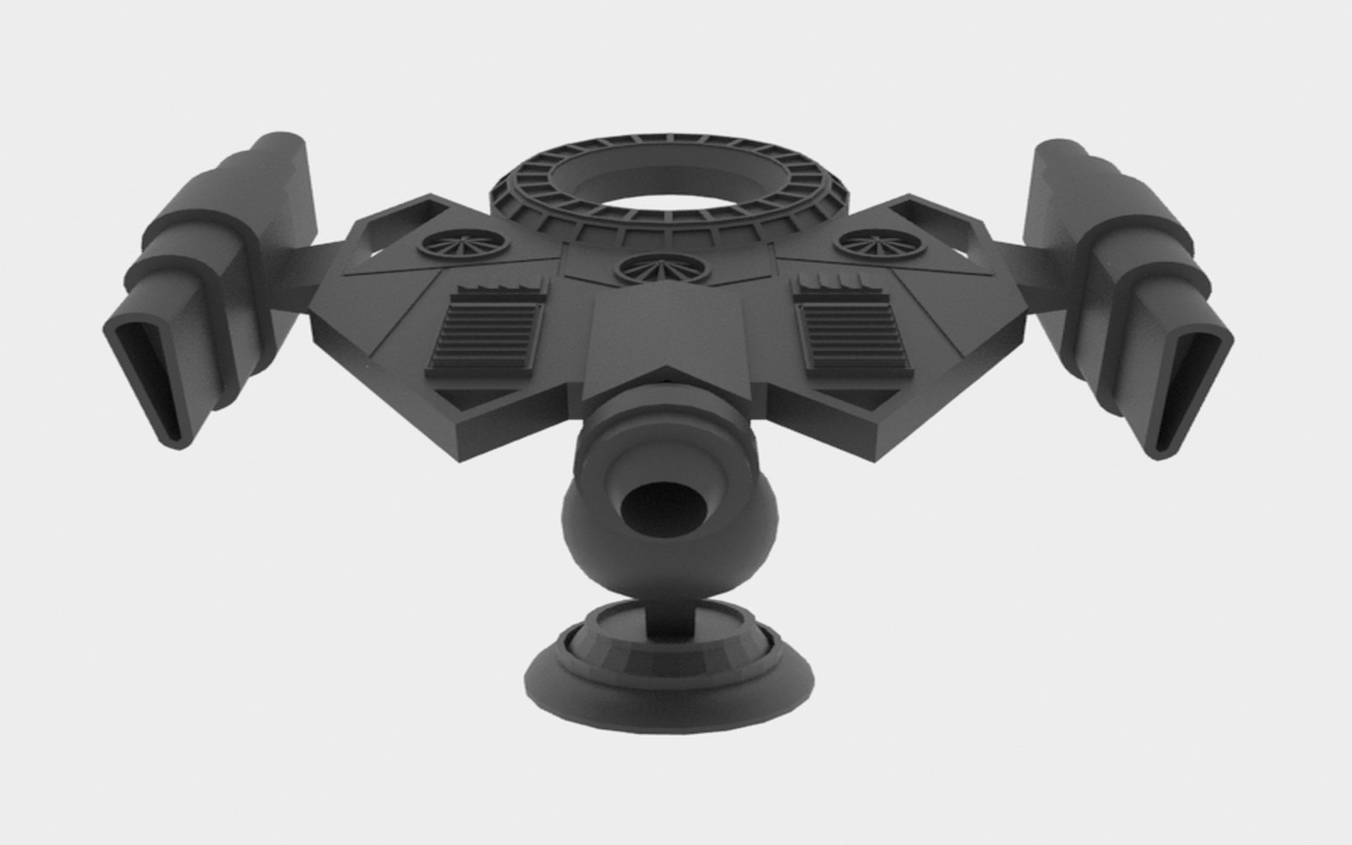 Mig-S Spaceship  Low-poly 3D model_11