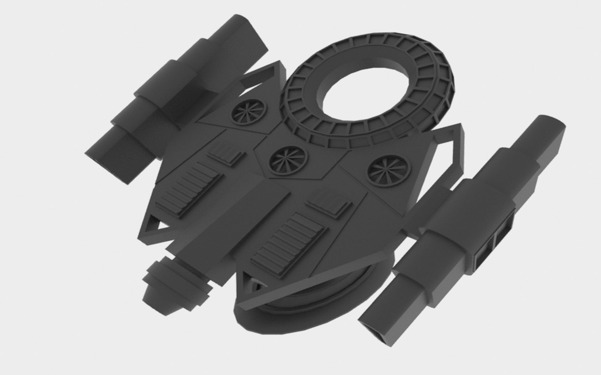 Mig-S Spaceship  Low-poly 3D model_16