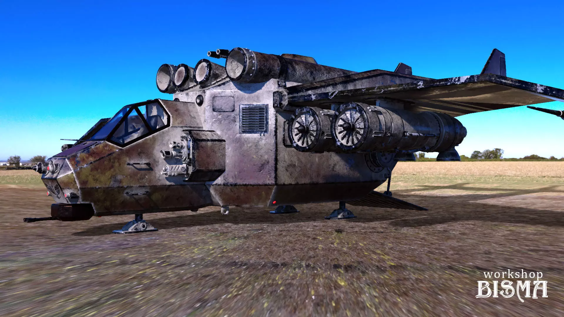 Dystopia Vehicle Aircraft 3D model_0