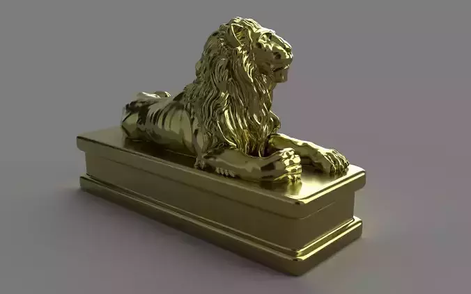  Lion statuette