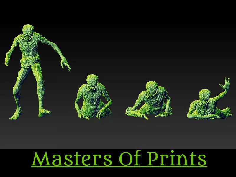 infected zombies vol 3 4 models 3D print model