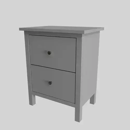 Wooden Nightstand 3D model