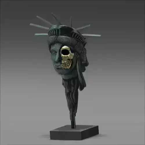The Head of Liberty v2 3D print model