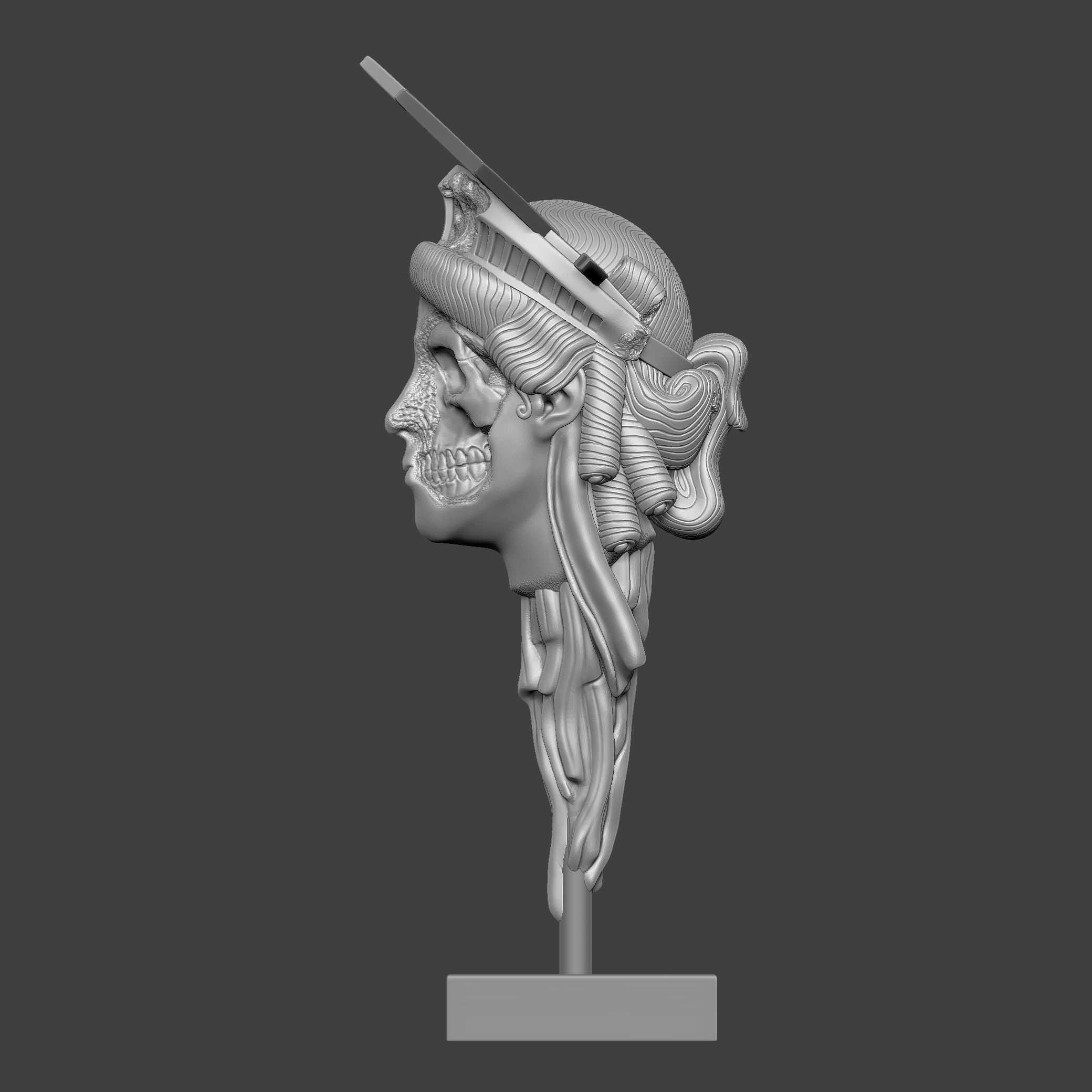 The Head of Liberty v2 3D print model_9